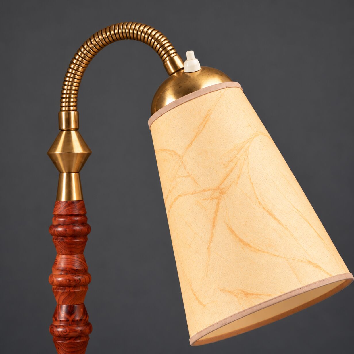 Adjustable Swedish floor lamp, circa 1950–60.
