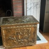 Coffre ancien en laiton