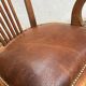 Fauteuil de bureau américain pivotant circa 1900 vintage
