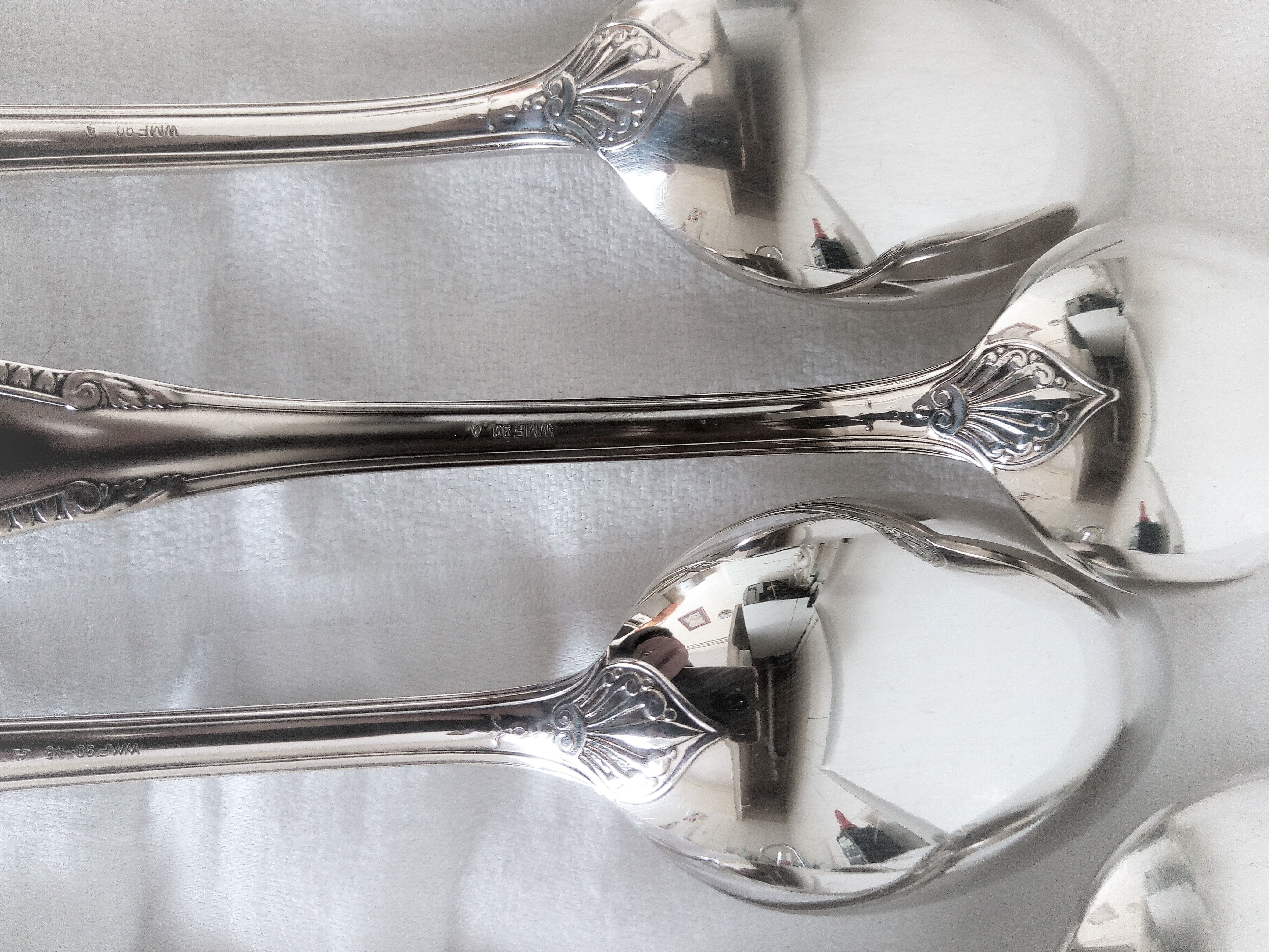Baroque model silver metal cutlery service
