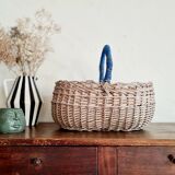 Antique rattan basket