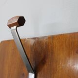 Portemanteau Art déco tchécoslovaque en noyer avec miroir, années 1930