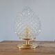 Chiseled glass table lamp