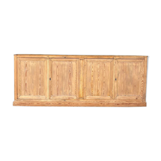 Vintage sideboard in raw wood