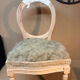 Louis XVI medallion chair, solid beech, unique traditional piece.