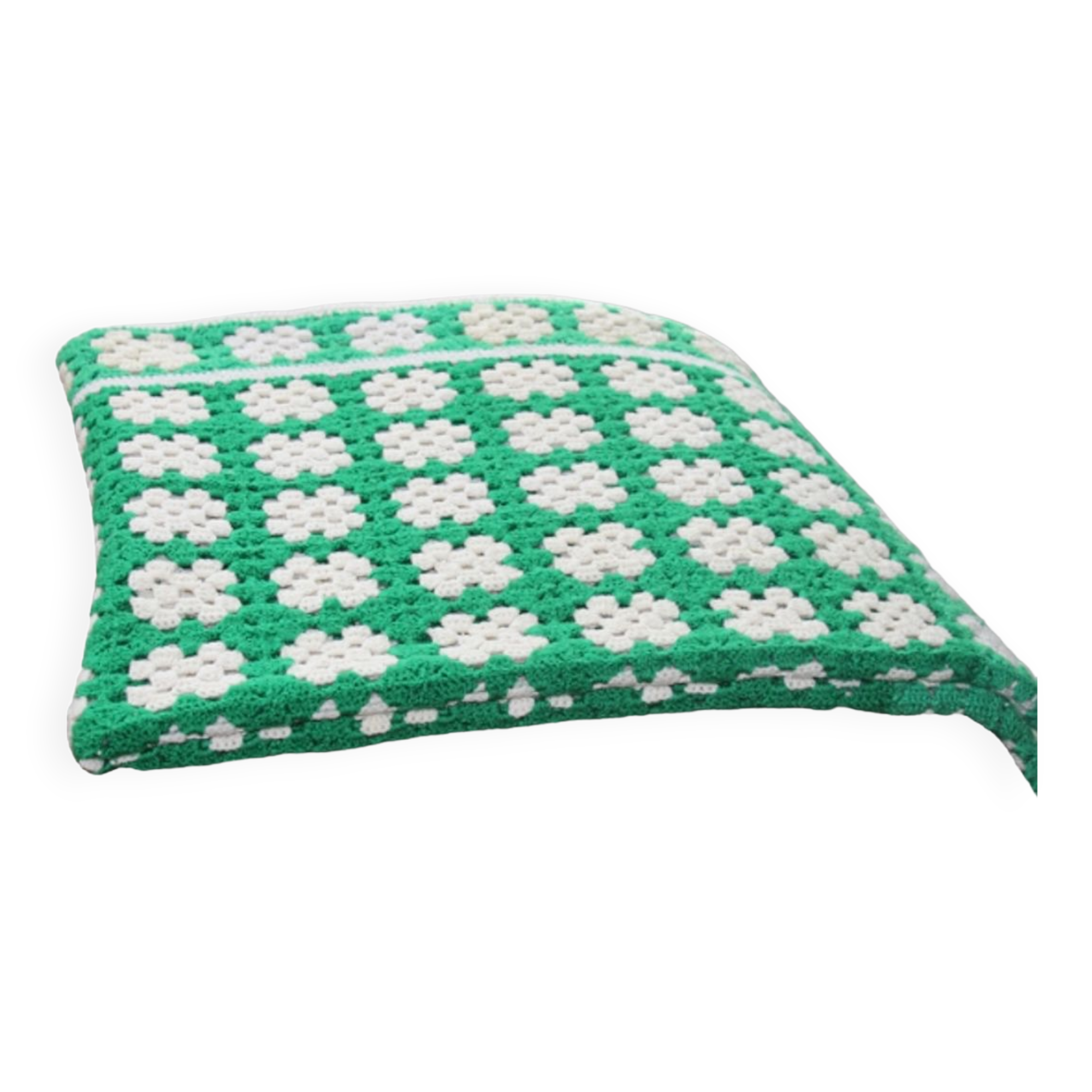 Plaid 70's bedspread