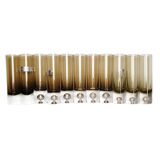 Flutes en verres fumé pierre schneider