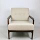 Fauteuil lounge en boucle beige par Z. Baczyk, 1970s