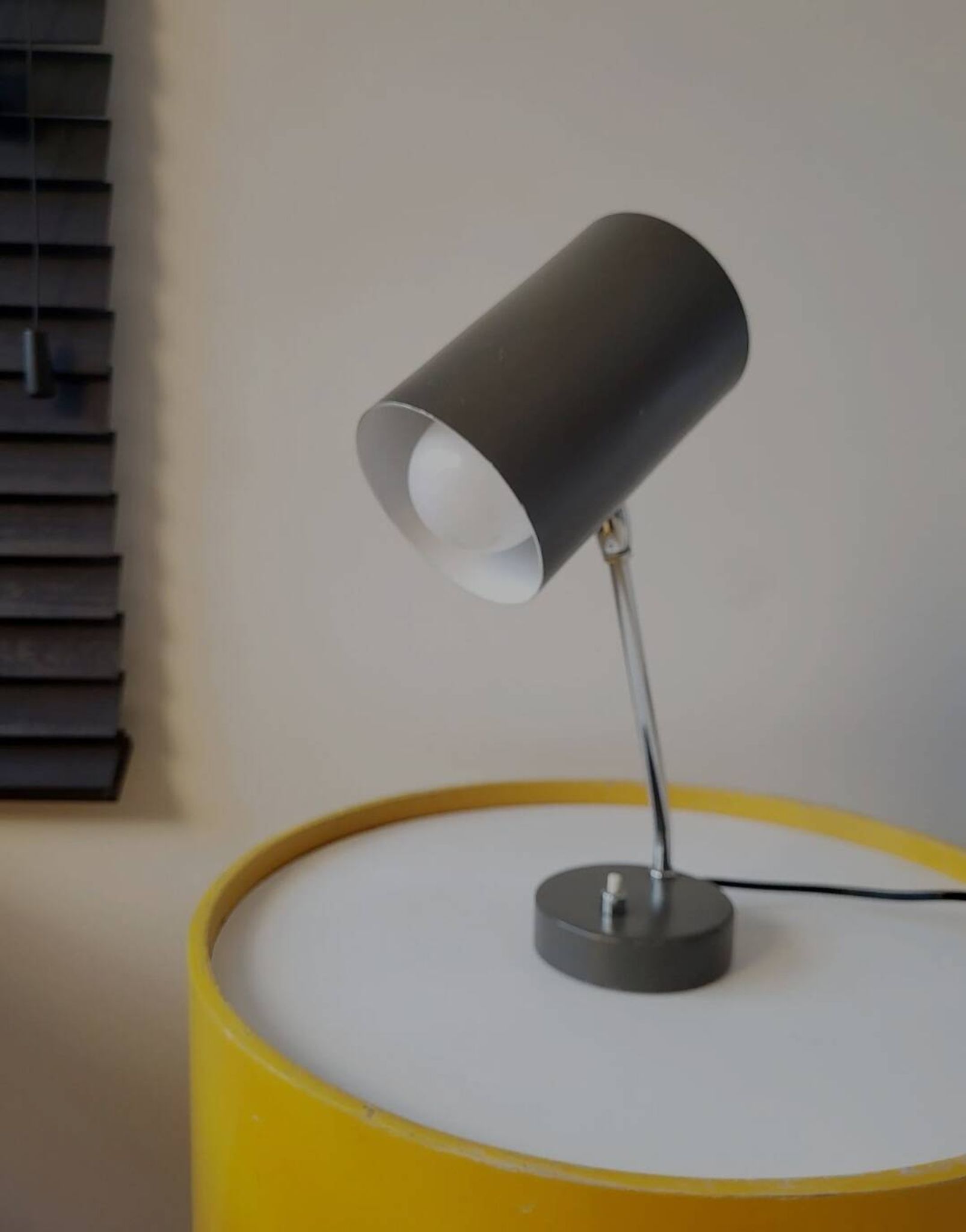 Vintage bureaulamp mid century, bauhaus stijl, jaren 1970