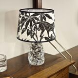 Crystal table lamp signed Baccarat, France 1950