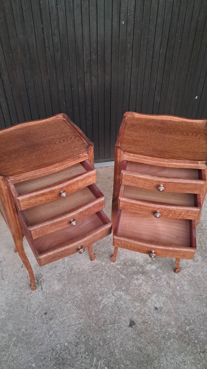 2 Louis XV style bedside tables