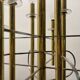 1970’s Architectural Brass Chrome Chandelier