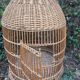 Antique rattan parrot cage 85 cm high