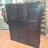 Black patinated high sideboard