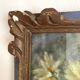 Framed old watercolor flowers M Réginal