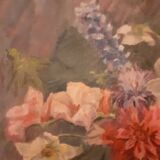 Painting, oil on canvas 1900 bouquet of flowers