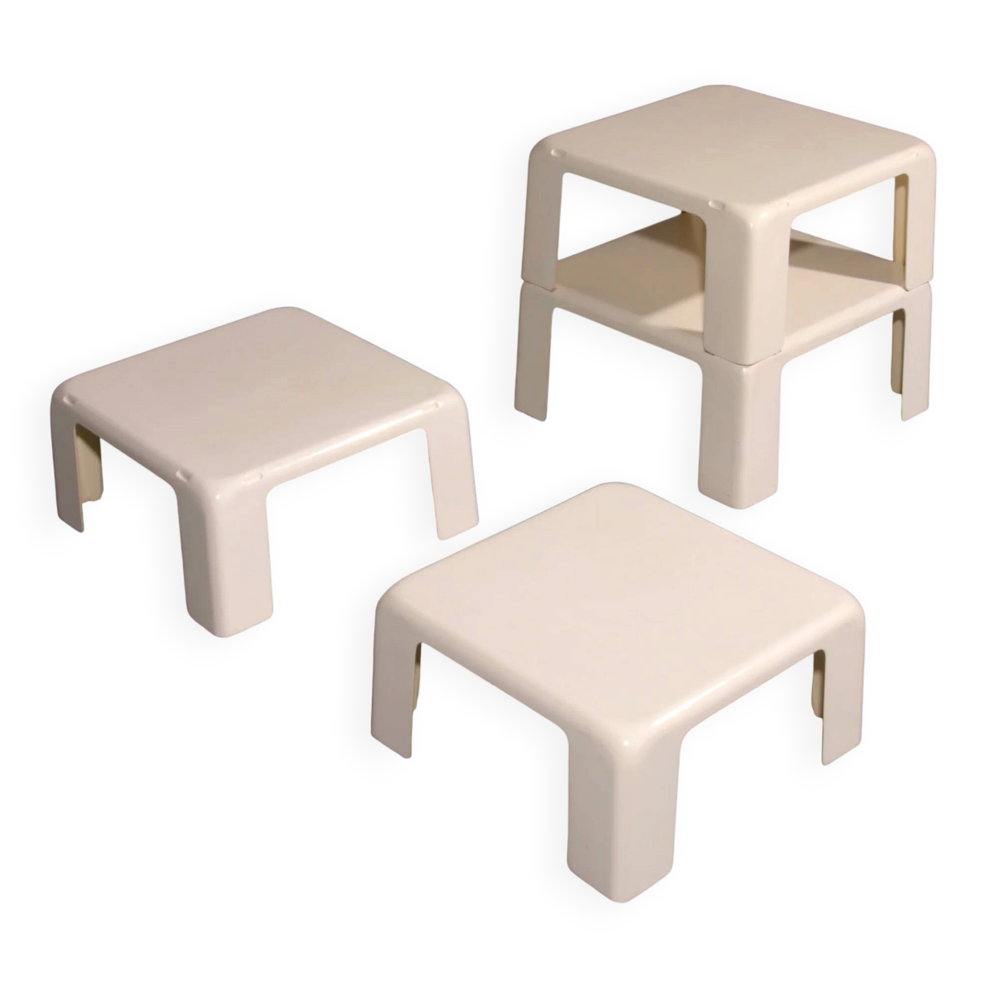 Space Age side tables GATTI by Mario Bellini for C&B Italia, set of 4
