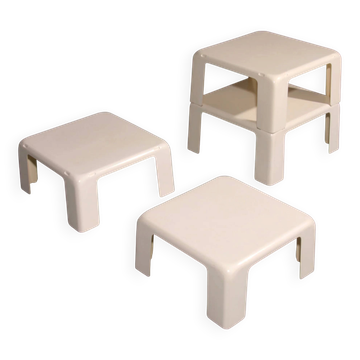 Tables d'appoint Space Age GATTI par Mario Bellini pour C&B Italia, ensemble de 4