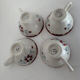 4 coffee cups old Moulin des Loups, France
