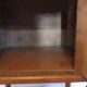 Nightstand walnut with marble top