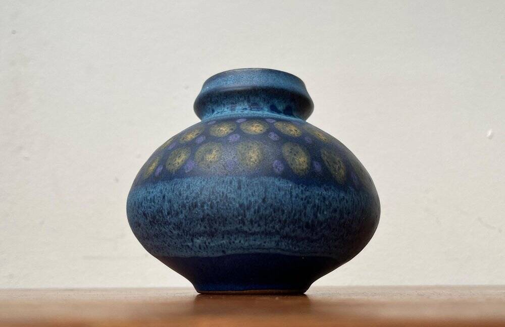 Vintage German ceramic vase from the Viola series by KMK Keramik Manufaktur Kupfermühle, 1970s.