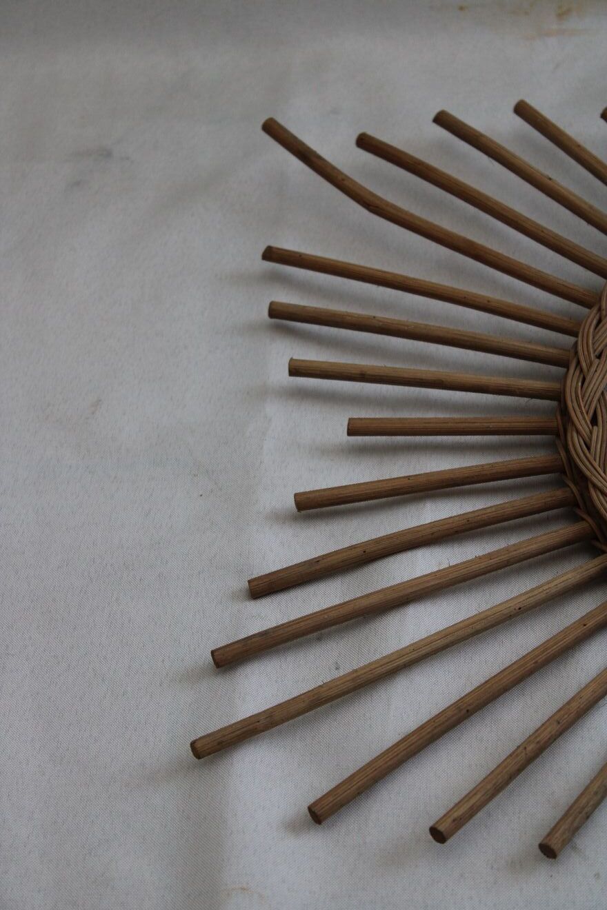 Mirror sun rattan 62cm