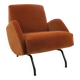 Fauteuil en velours Janusz Rozanski, années 1950