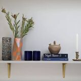 Orange Check Twist Vase