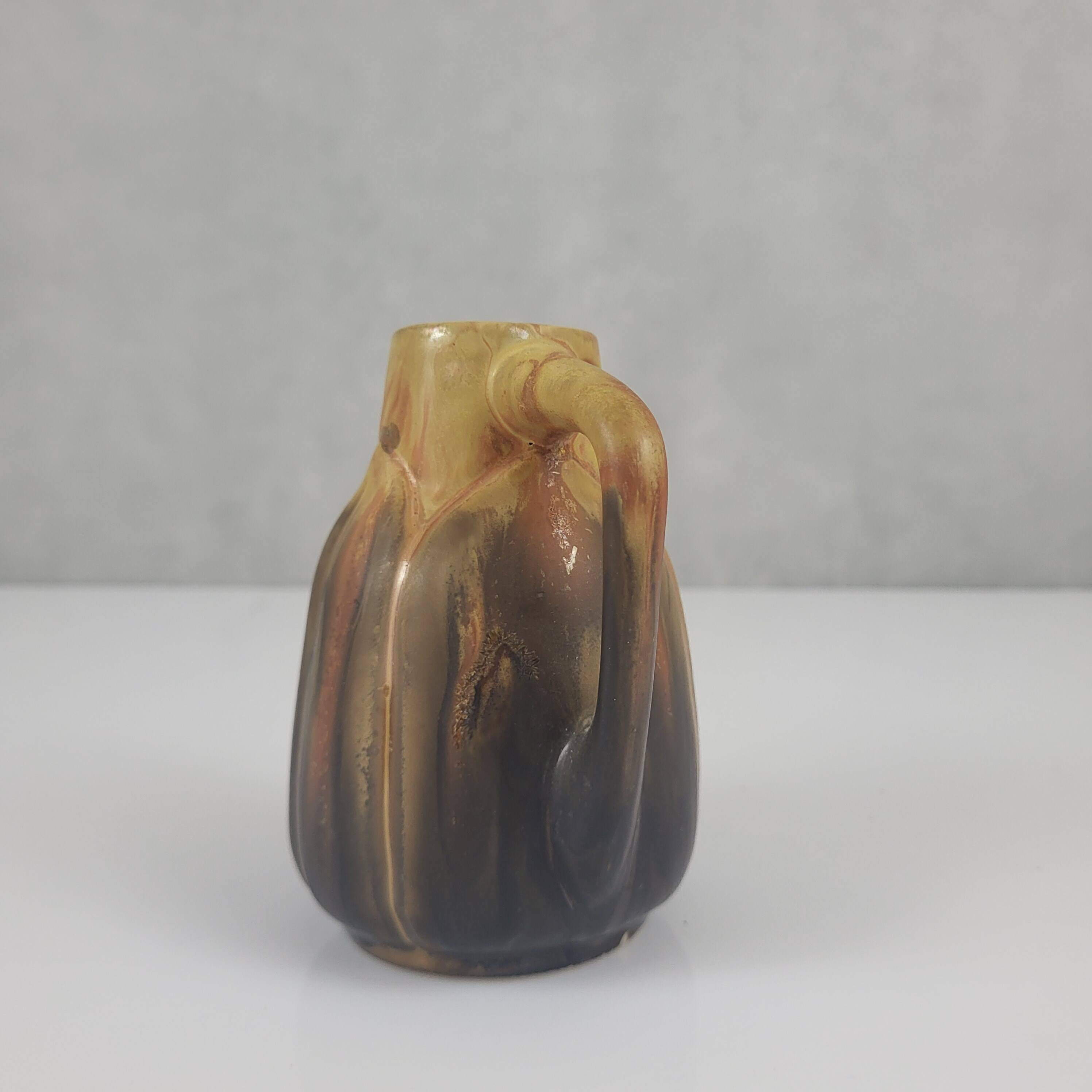 Stoneware vase signed Gilbert Méténier Art Deco