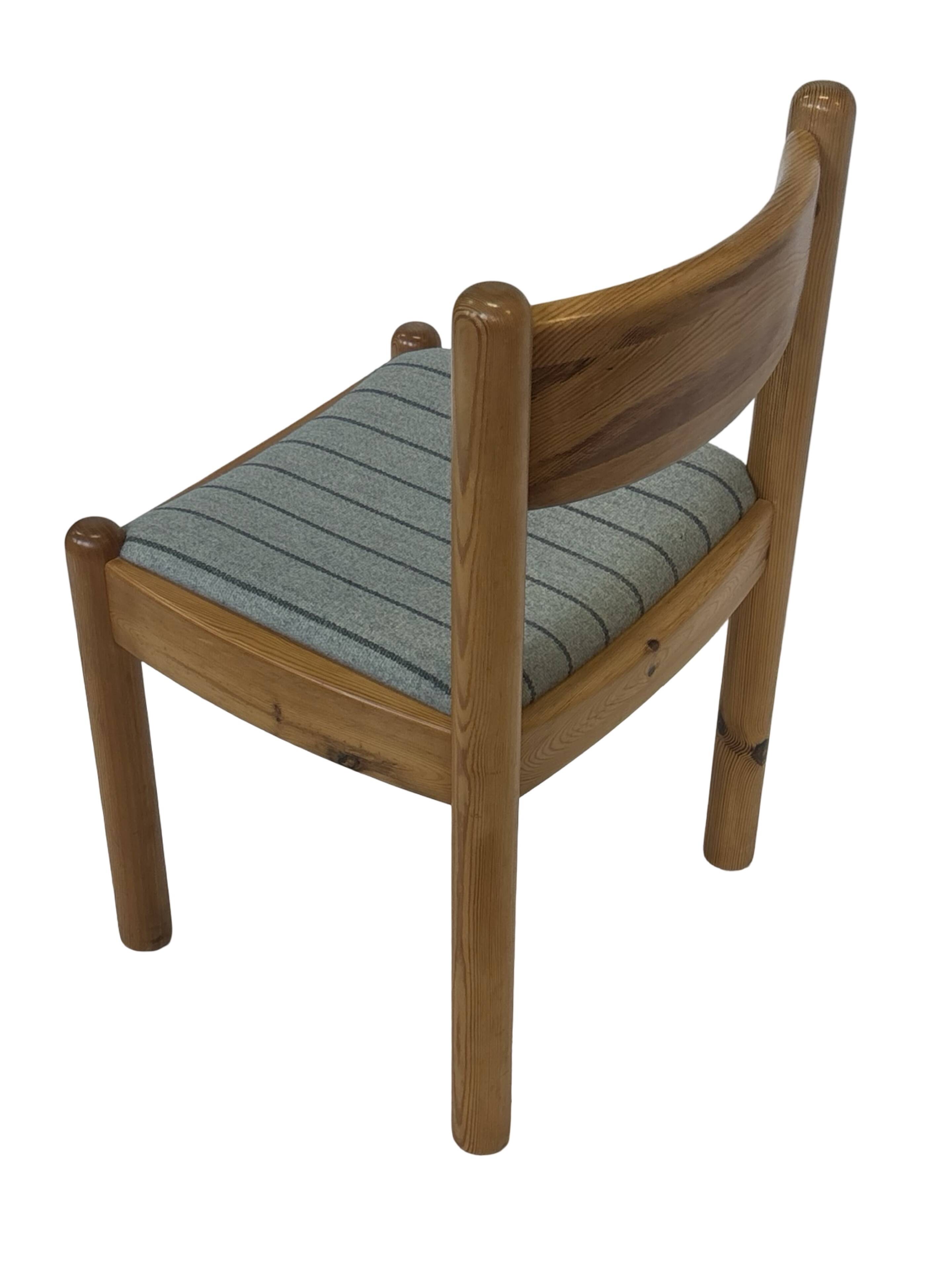 Vintage set of four Pinewood dining chairs Denmark