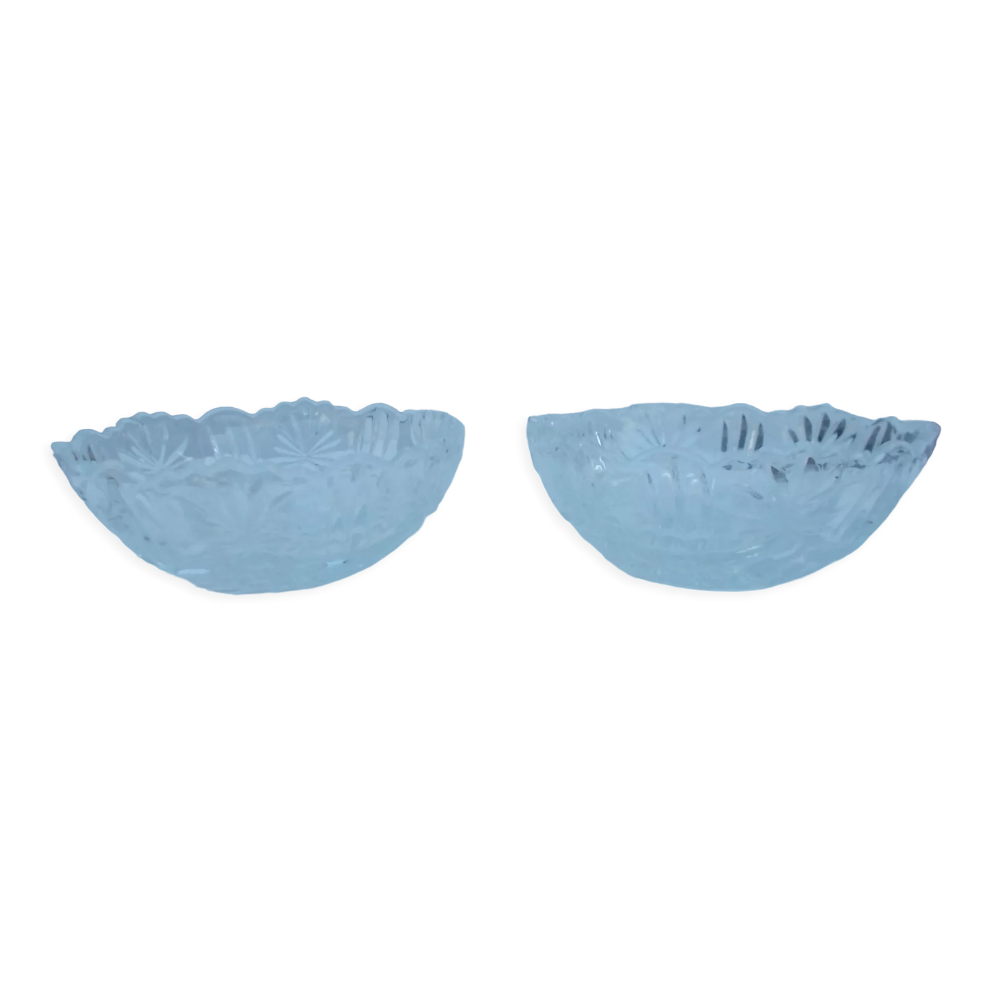 Ensemble 2 coupelles en verre