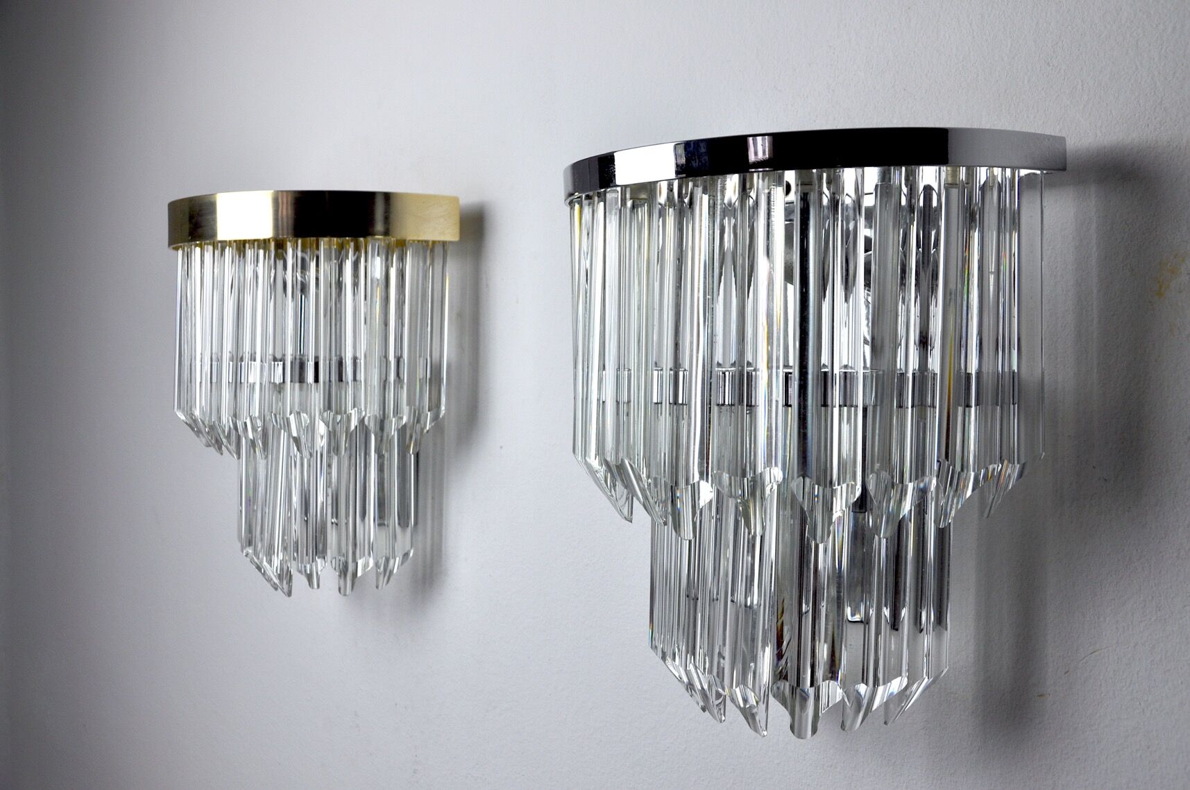 Venini wall lamp duo, Italy, 1970