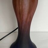 Mushroom lamp in frosted stained glass