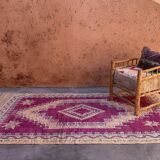 Moroccan rug Ait Bou Sbaa purple - 304 x 158 cm