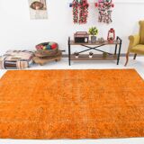 6x9 Pumpink orange vintage rug 181x287Cm SK 3400