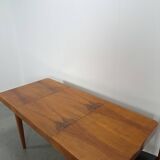 Table de salle à manger extensible design vintage Halabala