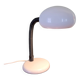 VINTAGE DESK LAMP IN WHITE METAL AND FLEXIBLE ARM - 70S DESIGN