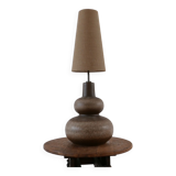 Mid-century ceramic 'gourd' english table lamp
