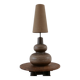 Mid-century ceramic 'gourd' english table lamp