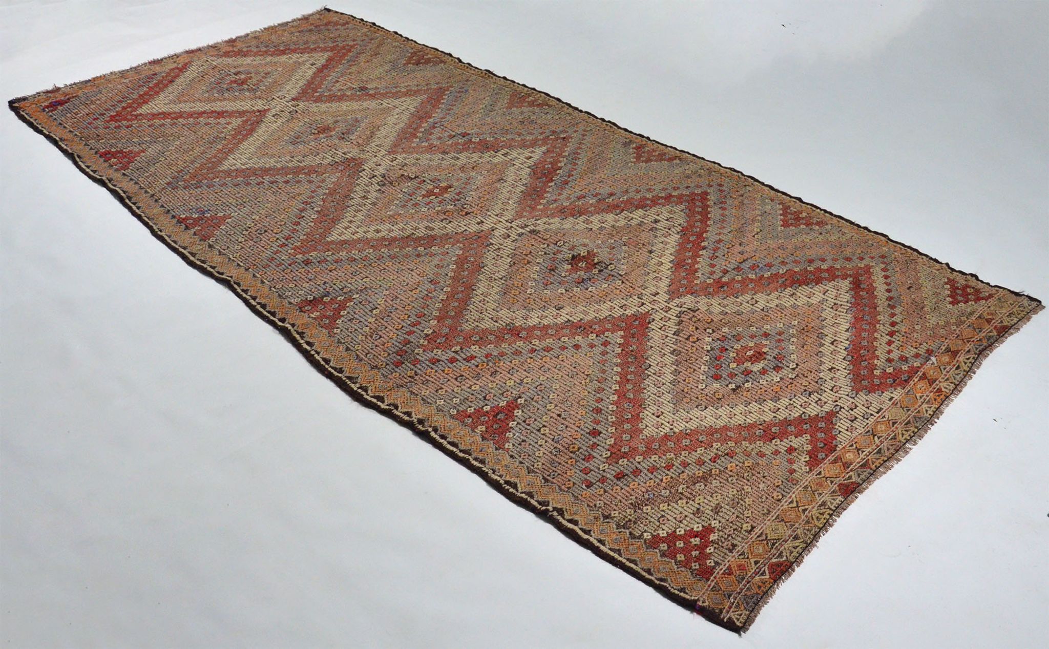Tapis kilim anatolien fait à la main 330 cm x 165 cm