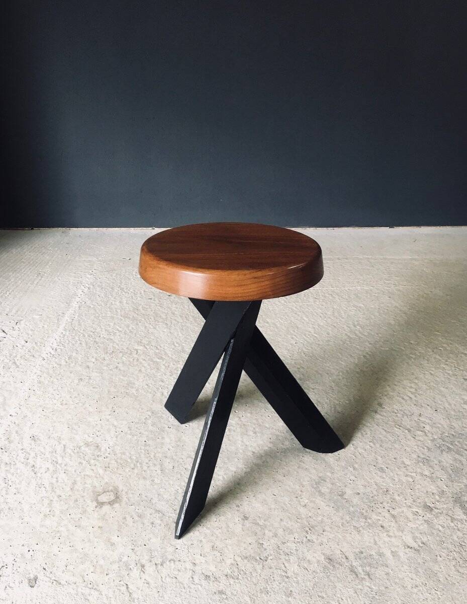 Modernist S31 Stool by Pierre Chapo, France, 1970s