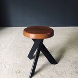 Modernist S31 Stool by Pierre Chapo, France, 1970s