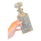 Carafe en cristal taillé main étiqueté S.L (St Louis ?)