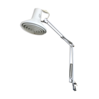 White hinged luxo lamp