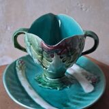 Asparagus sauce boat in slipware