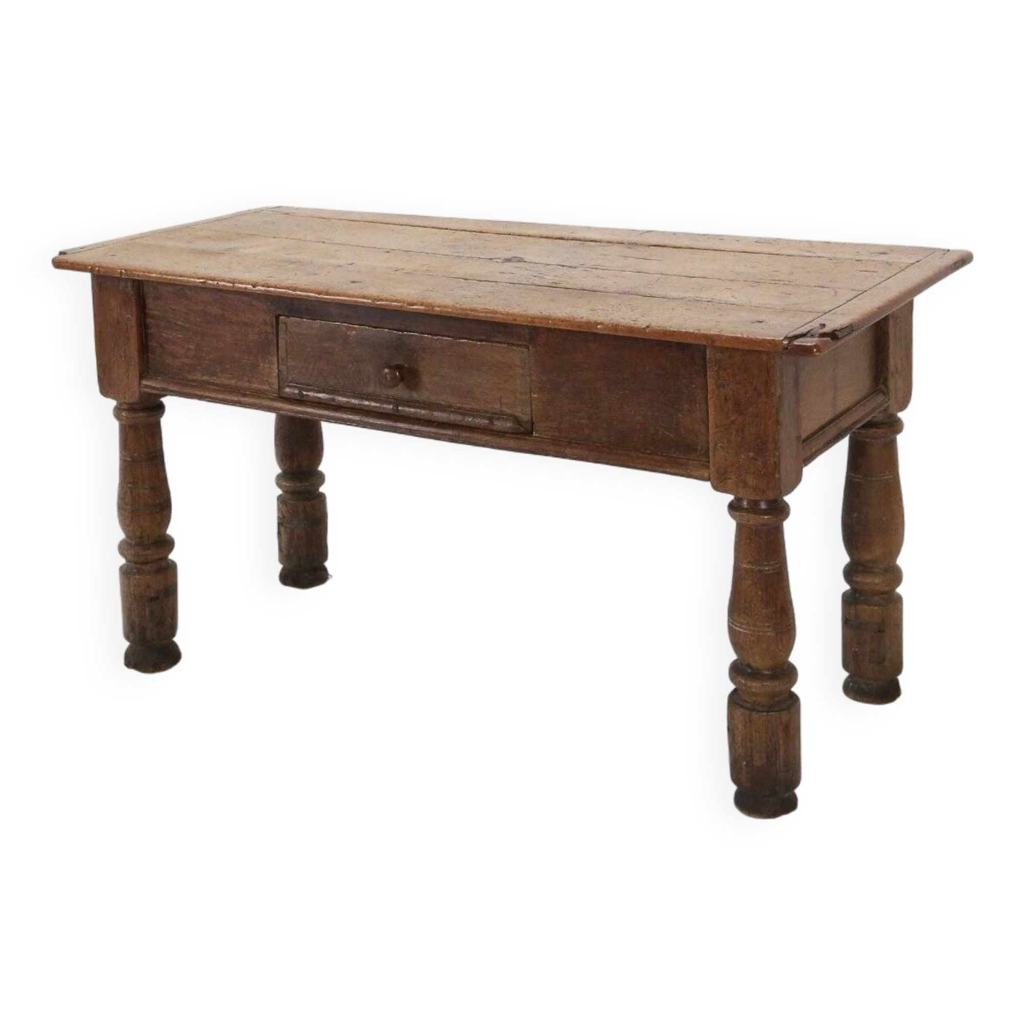 Belgian Antique oak console table with drawer, ca. 1740