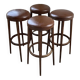Set of 4 high bistro stools Baumann