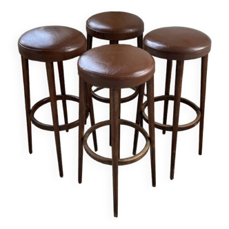 Set of 4 high bistro stools Baumann