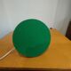Vintage marbled glass egg lamp – wooden base – 1970s