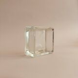 Vintage square glass empty pocket